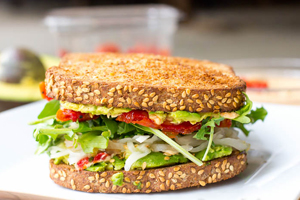 Ezekiel Bread Sandwhich